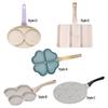 Nonstick Egg Frying Pan Section Divided Skillet Cooking Tool Non Cookware Egg Frying Pan for Vegetable Breakfast
