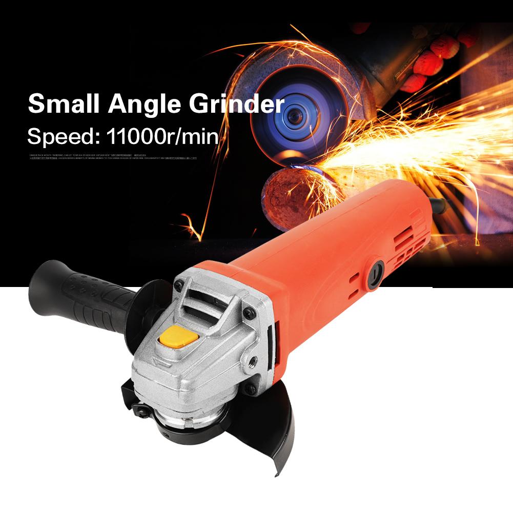 Handheld Electric Angle Grinder 860W Grinding Machine for Metal Wood (Red)