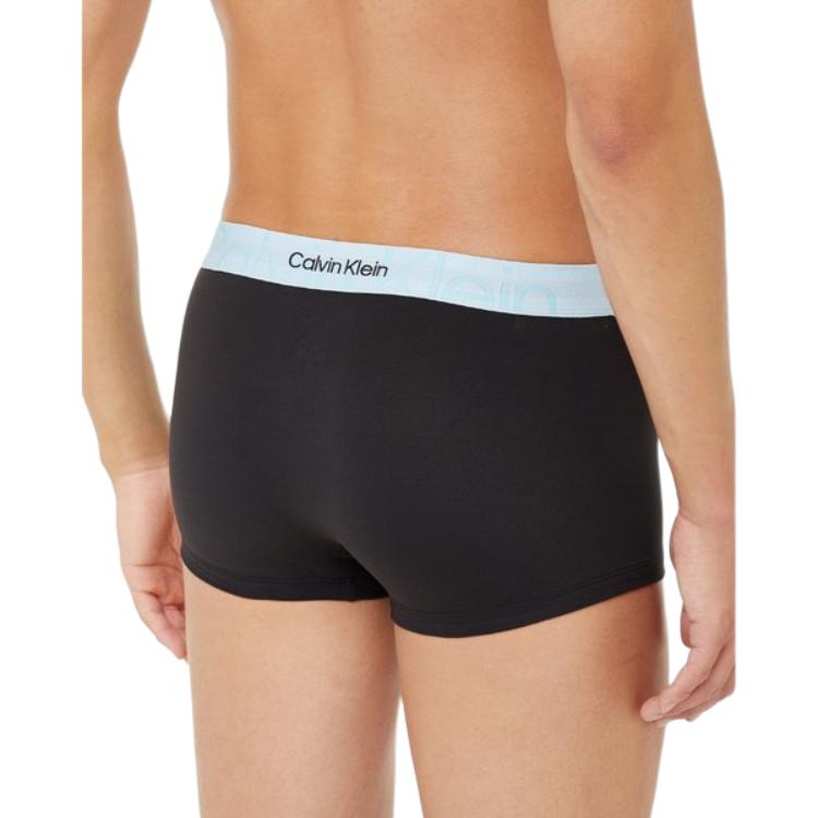 Calvin Klein Double Gravity Waistband Logo Jacquard Breathable Boxer Shorts Men Underwear Black NB3319-5L8