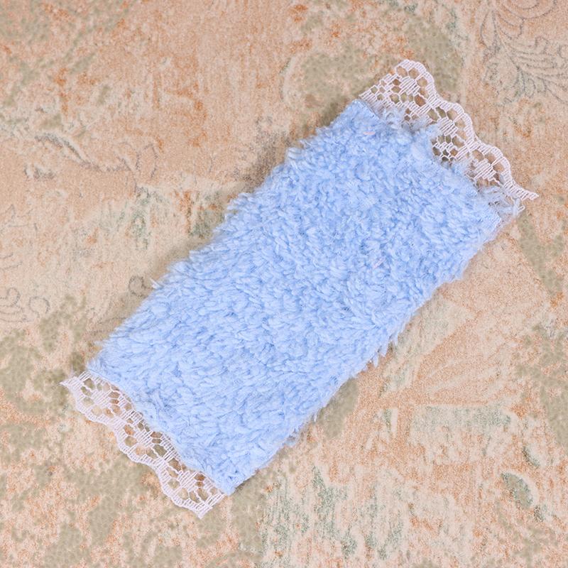 3Pcs/Set Dollhouse Mini Bathroom Lace Towel Bath Towel Model For Doll House Decor Kids Pretend Play Toys Diy Bathroom Ornaments