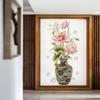 Romantic Vase Lotus Leaf Bedroom Living Room Porch Home Decoration Wall Stickers Self-Adhesive Decals