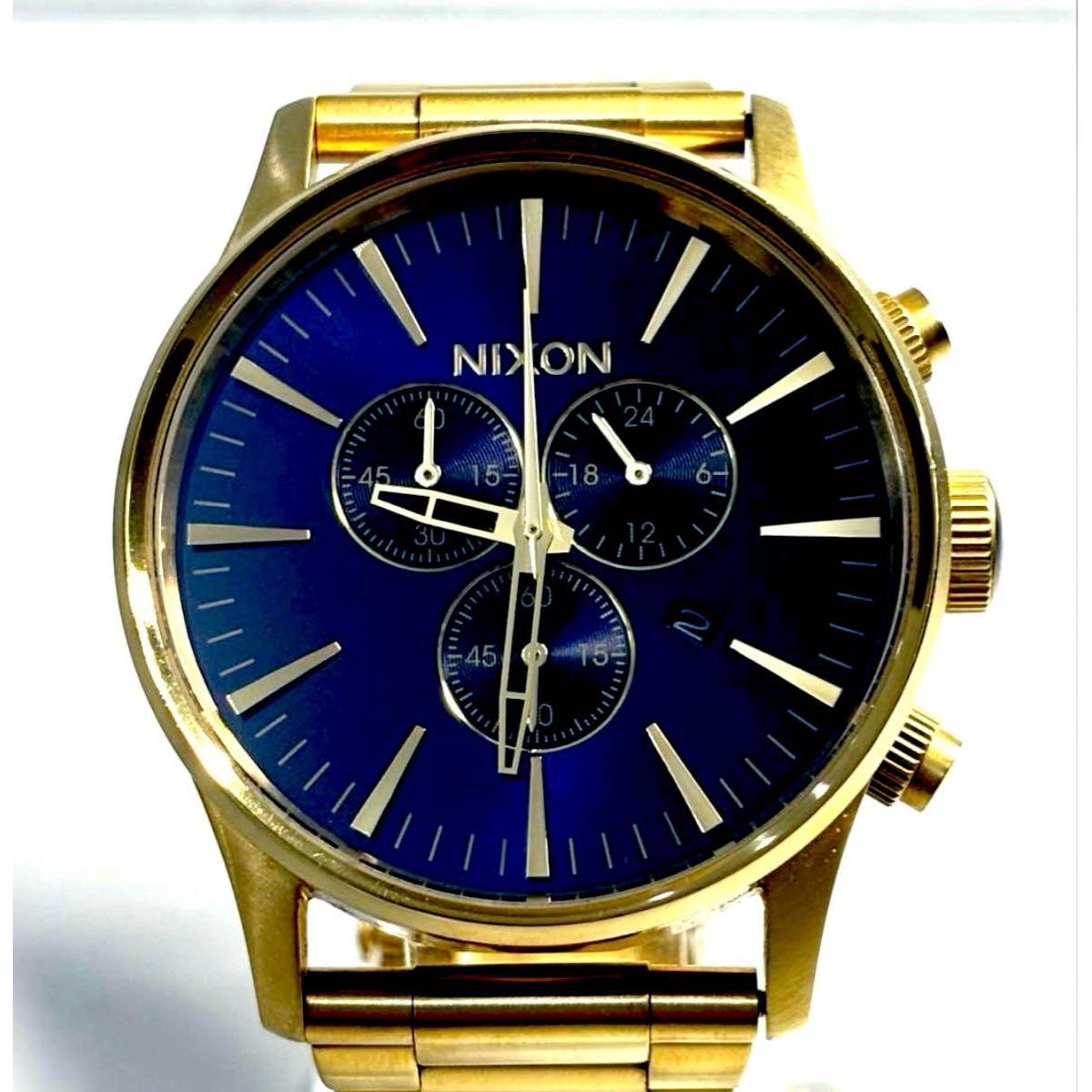 Used [New battery/good product] Nixon Sentry Chrono Quartz watch