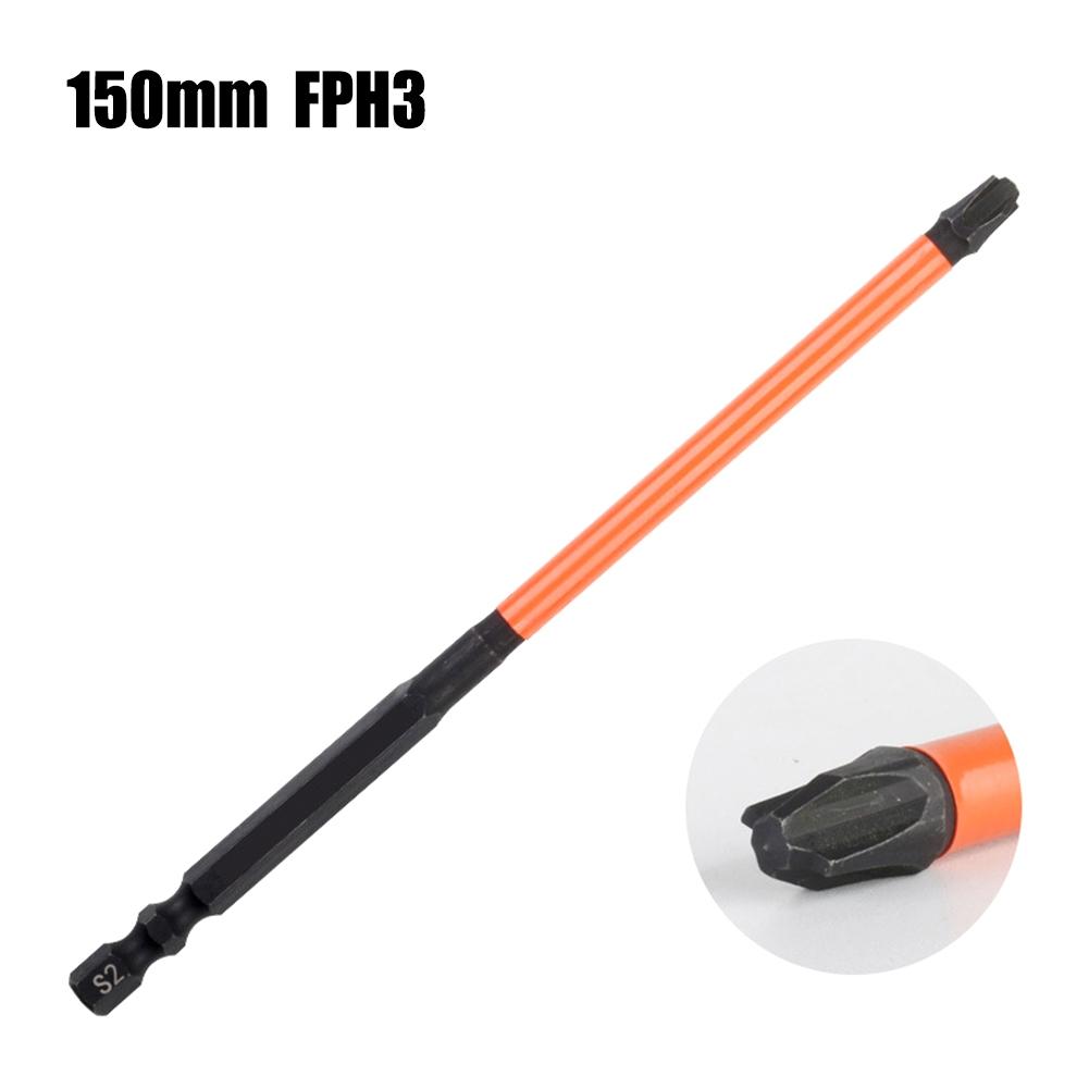 150mm Magnetic Special Slotted Cross Screwdriver Bit for Electrician FPH1 FPH2