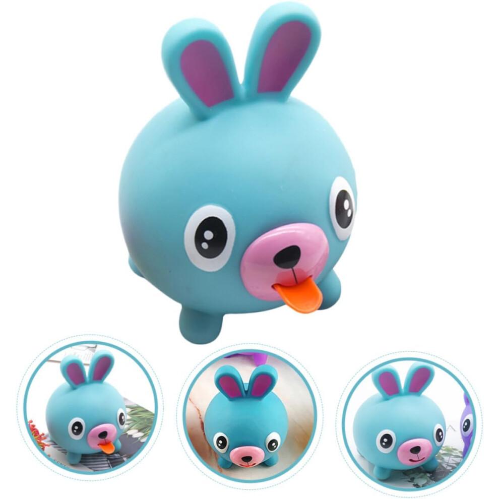 Animal Decompression Toy for Kids, Squeezable PVC Pig Pool Bath Toy, Talking Animal Relief Ball, Cartoon Design