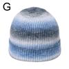 1Pc Ski Caps Thicken Knitted Hat Winter Hip Hop Slouchy Women/Men Soft Harajuku Style Outdoor Tie Dye Color