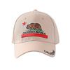 Embroidered Bear California Baseball Cap Men's Outdoor Sunscreen Shade Cap Hard Top Hat