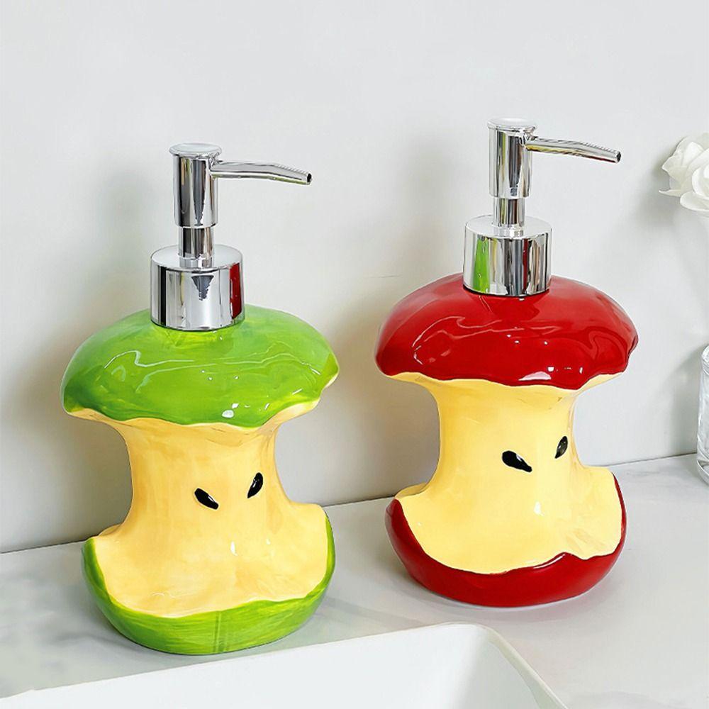 Creative Hand Wash Liquid Split Bottle 350ml Press Type Shower Gel Soap Dispenser Empty Ceramic Bottle Hand Sanitizer Container