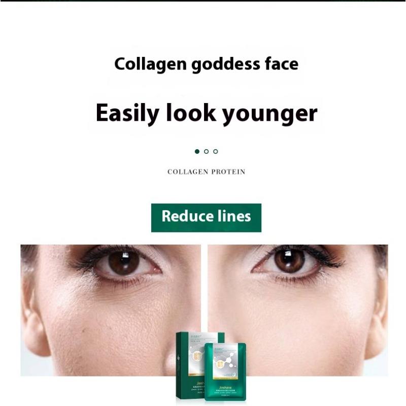 5pcs*30ml Seaweed Collagen Crystal Mask Hydrating Transparent Mask Filling Mask Anti-Wrinkle Light Striped Mask