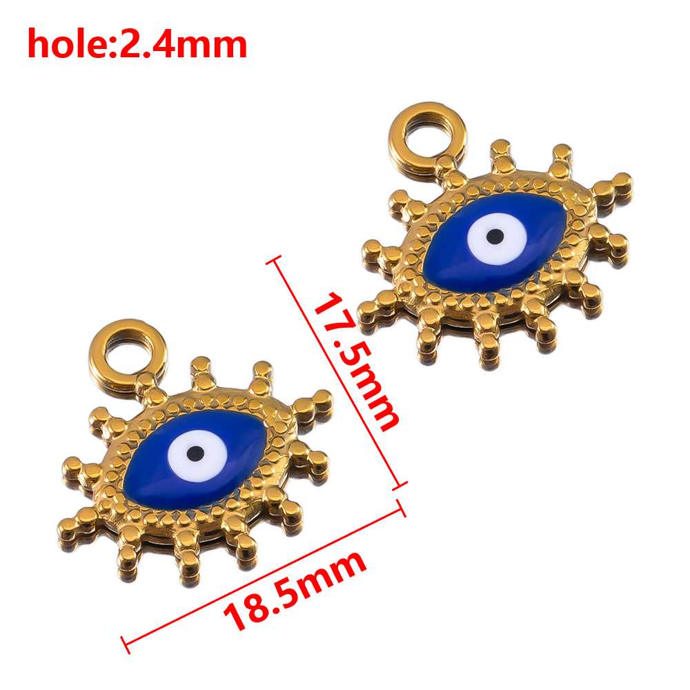 2pcs Cute Dripping Oil Crab Pendant Stainless Steel DIY Keychain Necklace Bracelet Accessories Trend Jewelry Making Accessories