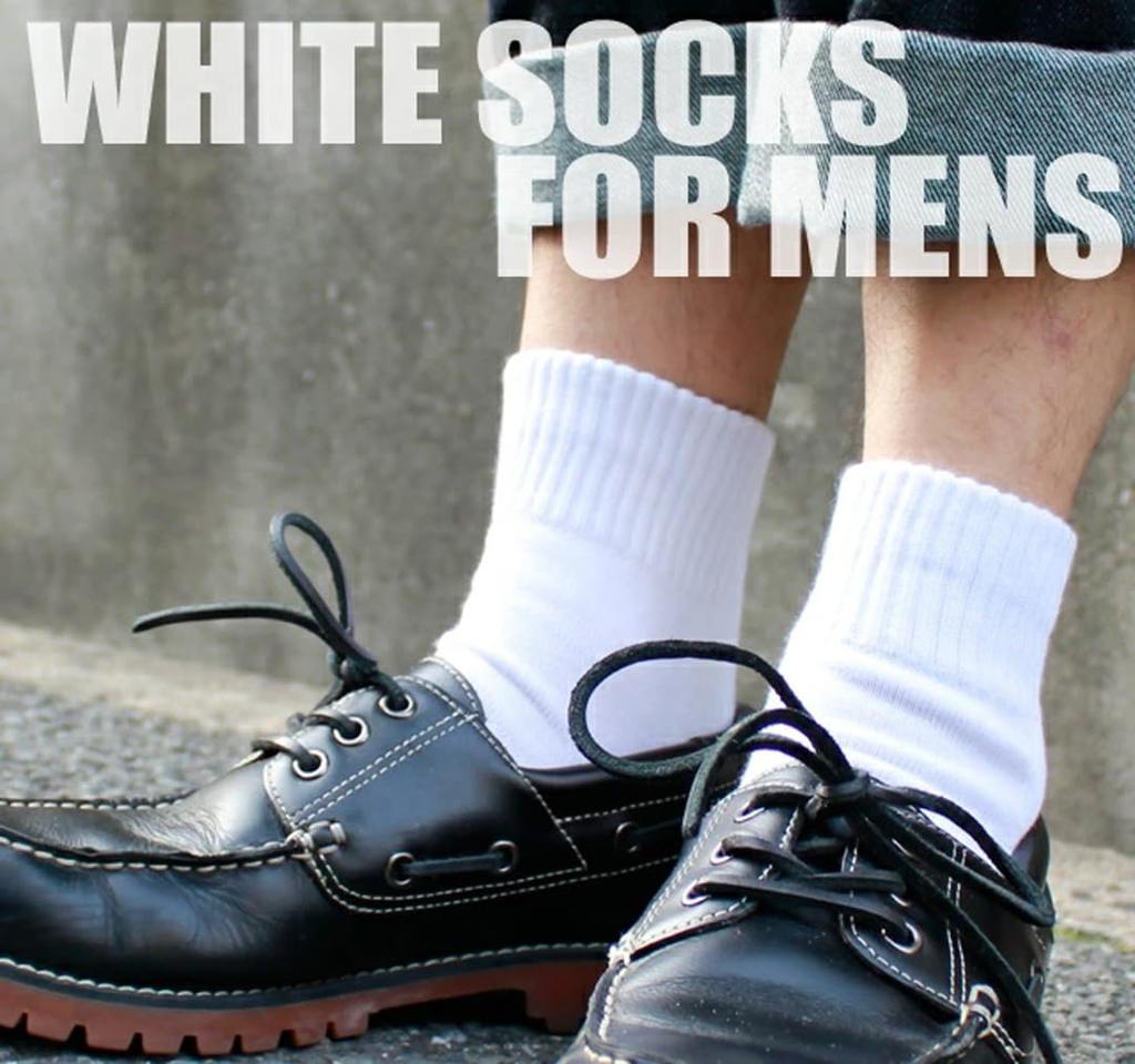 White Terry Knit Plain Length [box408] Men's Socks, 9-Pair Set, Sole, White, Mid-Calf (25-27cm)