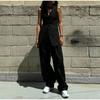 Mode frauen Weste Top Hosen Anzüge Ärmelloses V-ausschnitt Gerade Hosen Dame Set 2025 Frühling Sommer Elegante 2 Stück Set frauen