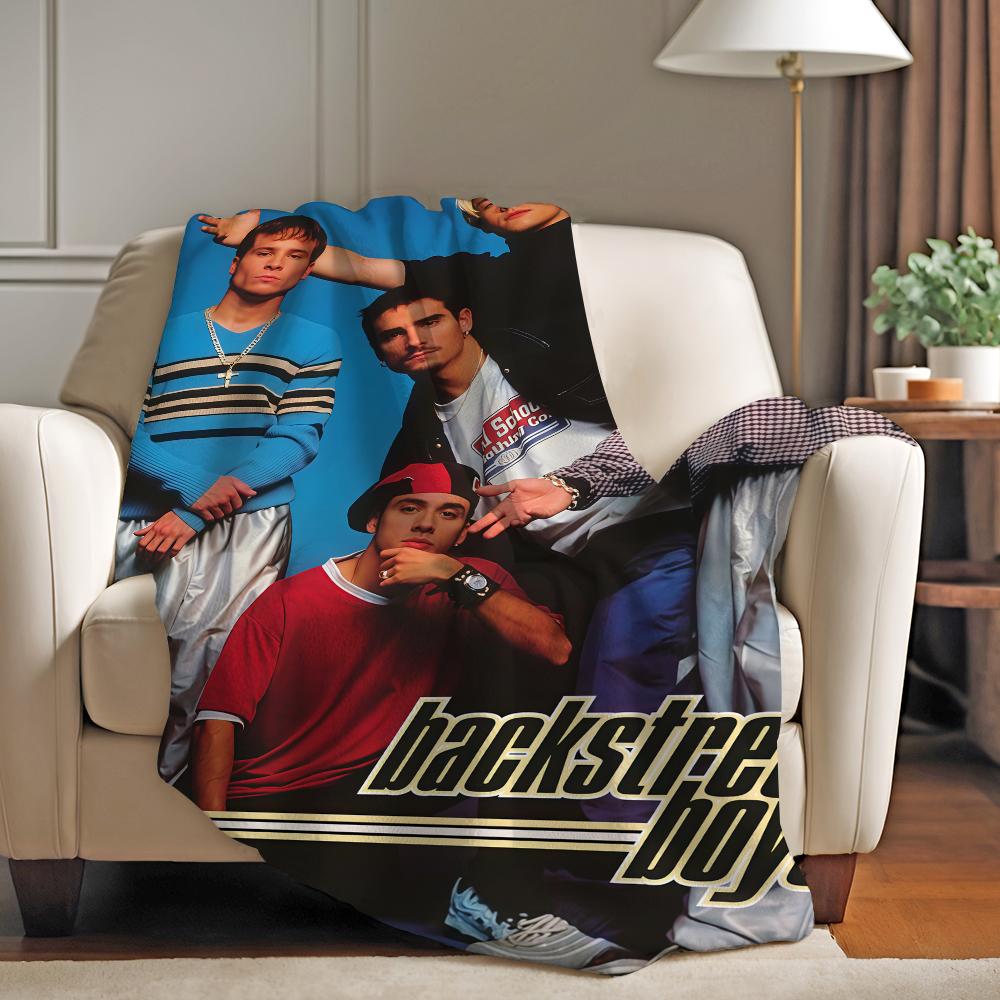 Music group B-Backstreet B-Boys Blanket For Sofa Office Bed Plane Travel Sleep Read Relax Camping Soft And Warm