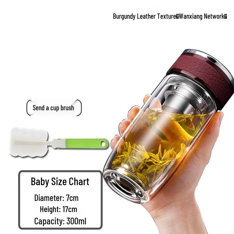 Changqi Double Wall Glass Tea Infuser Bottle