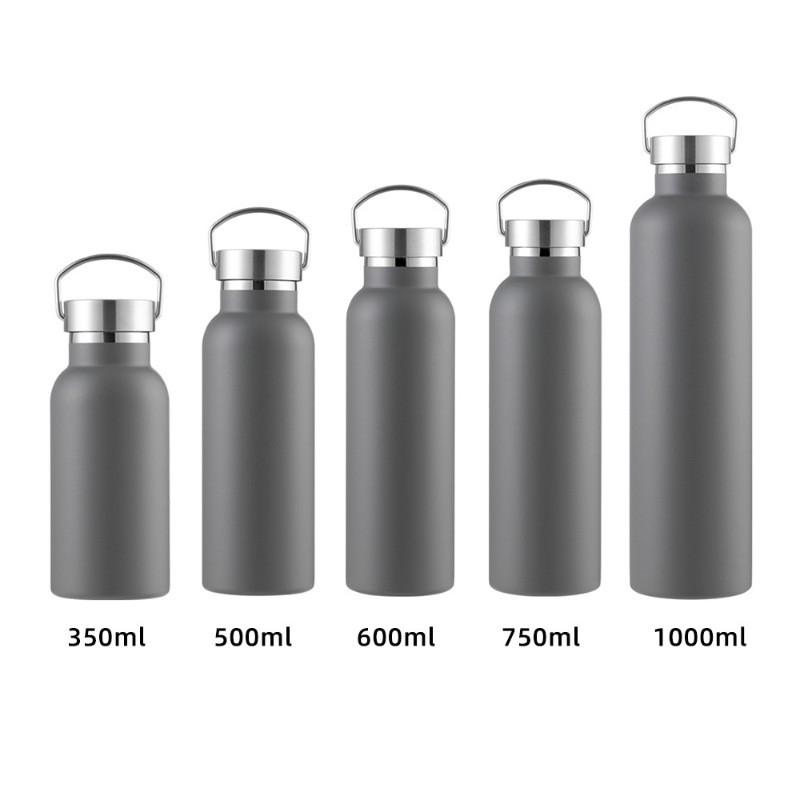304 Stainless Steel Vacuum Insulated Travel Mug With Wide Mouth Handle Outdoor Hiking Camping Gym Office Use