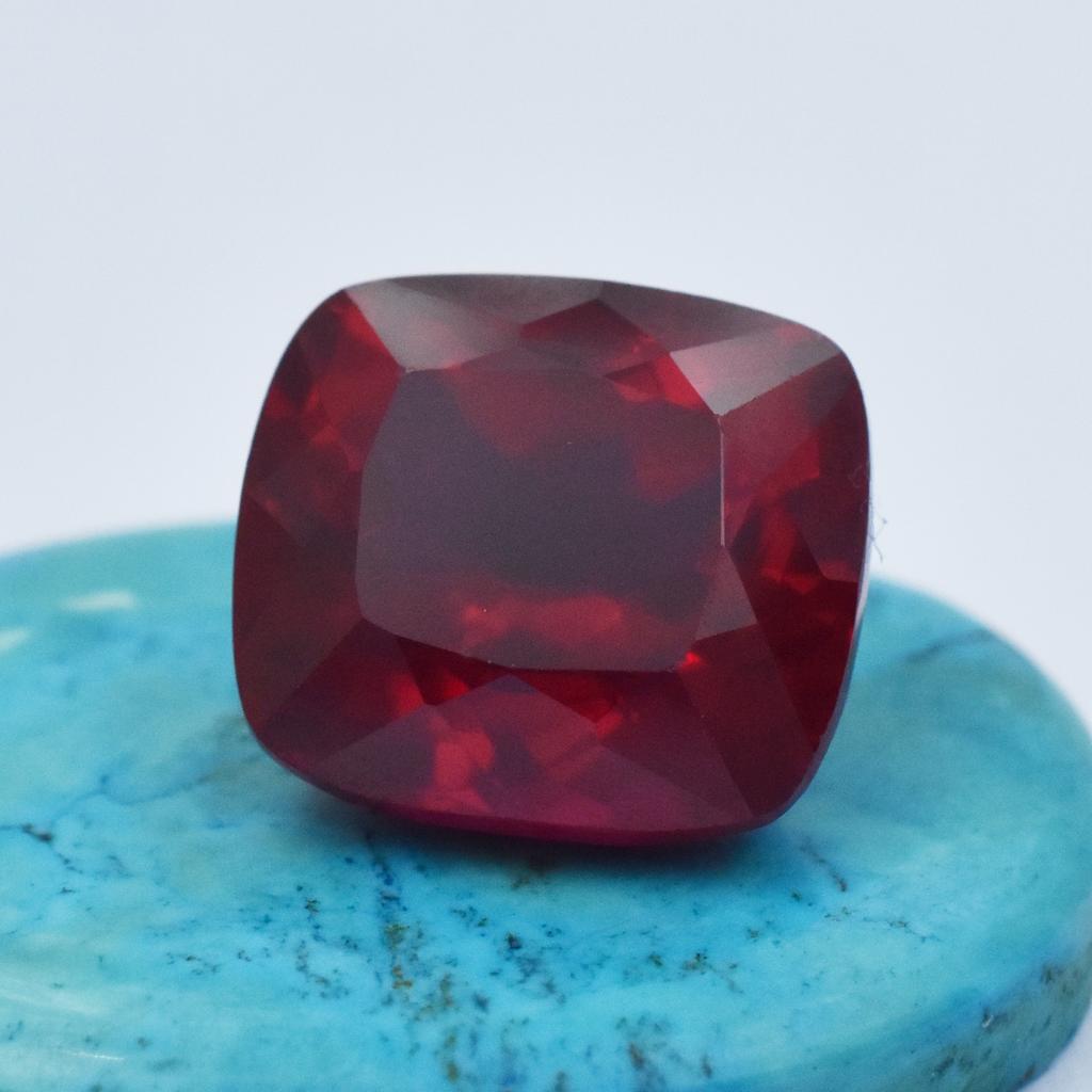 Natural Red Ruby Loose Gemstone 24.10 ct Cushion Shape for Jewelry Making and Gem Collections