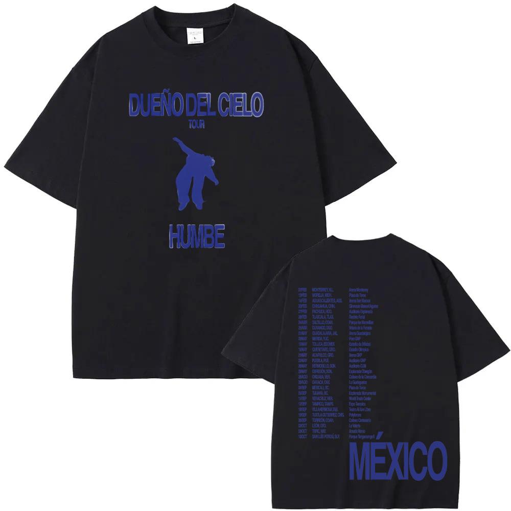 DUENO DEL CIELO Tour Tee 2026 New Humbe 100%Cotton Vintage Casual Tee-shirt Unisex Round Neck High Quality Comfortable Tops