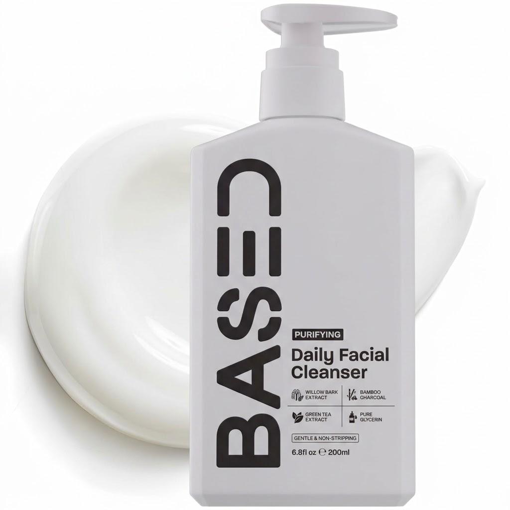 Based 2-in-1 Basic Daily Skincare Routine | Purifying Cleanser + Repairing Moisturizer