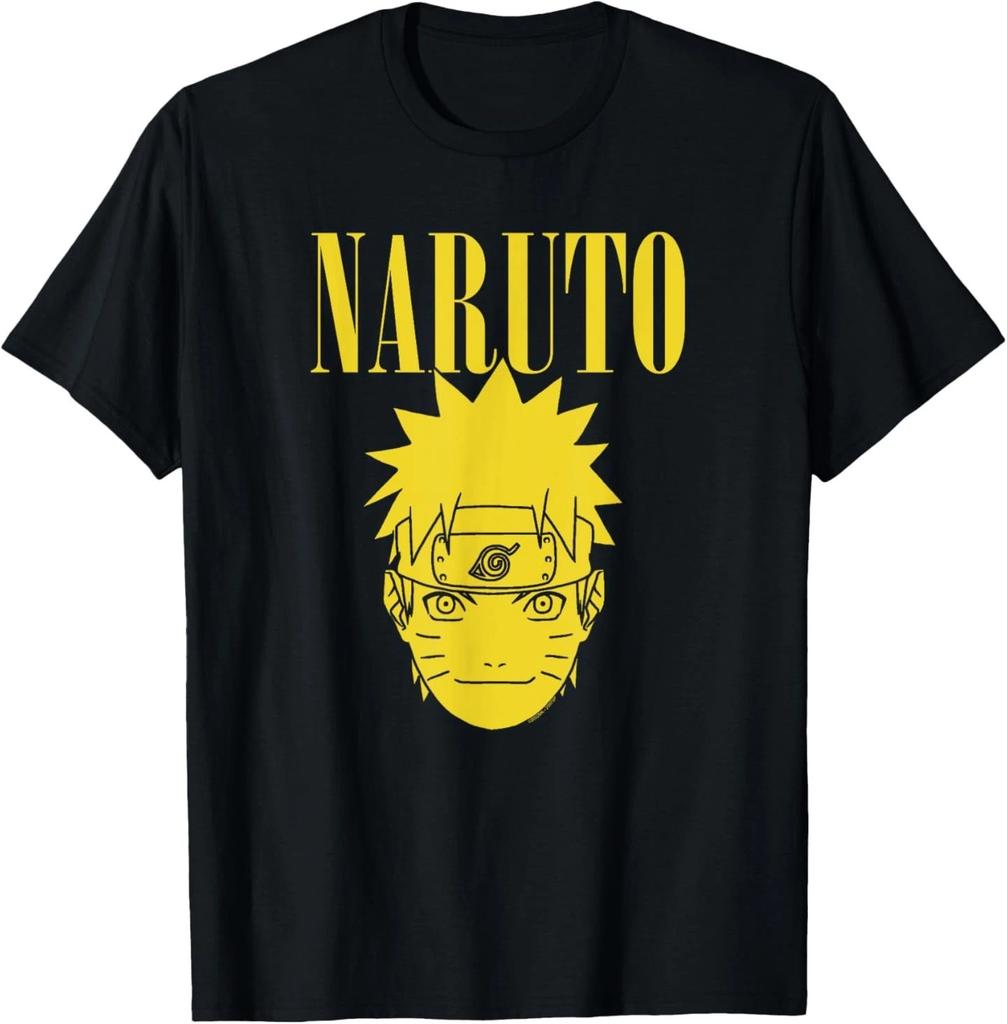 Naruto Shippuden Naruto Yellow Text Anime T-Shirt
