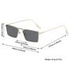 Korean Rectangular Sunglasses Fashion Eyewear Vintage Small Frame Sun Glasses  for Women & Men