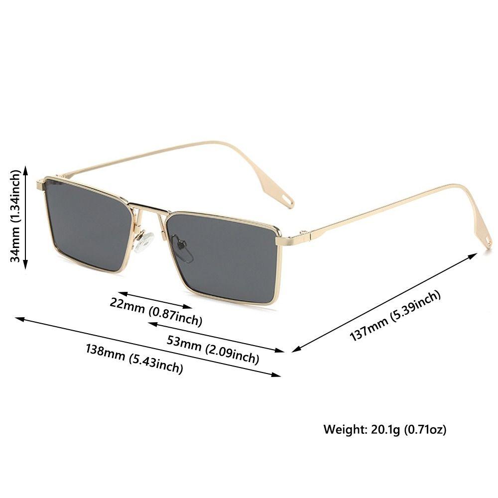 Korean Rectangular Sunglasses Fashion Eyewear Vintage Small Frame Sun Glasses  for Women & Men