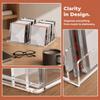 Multi-Slot Design CD Disc Organizer Box 7 Grids Phone Stand Vinyl Record Album Bracket  Dormitory