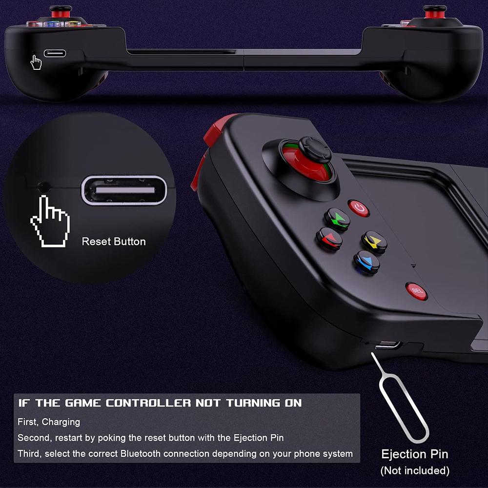 D3 gamepad mobile phone controller with expandable game controller support for Android/iOS/Hongmeng mobile game controllers