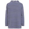 Lazy Jacks Womens/Ladies Striped Roll Neck Sweatshirt