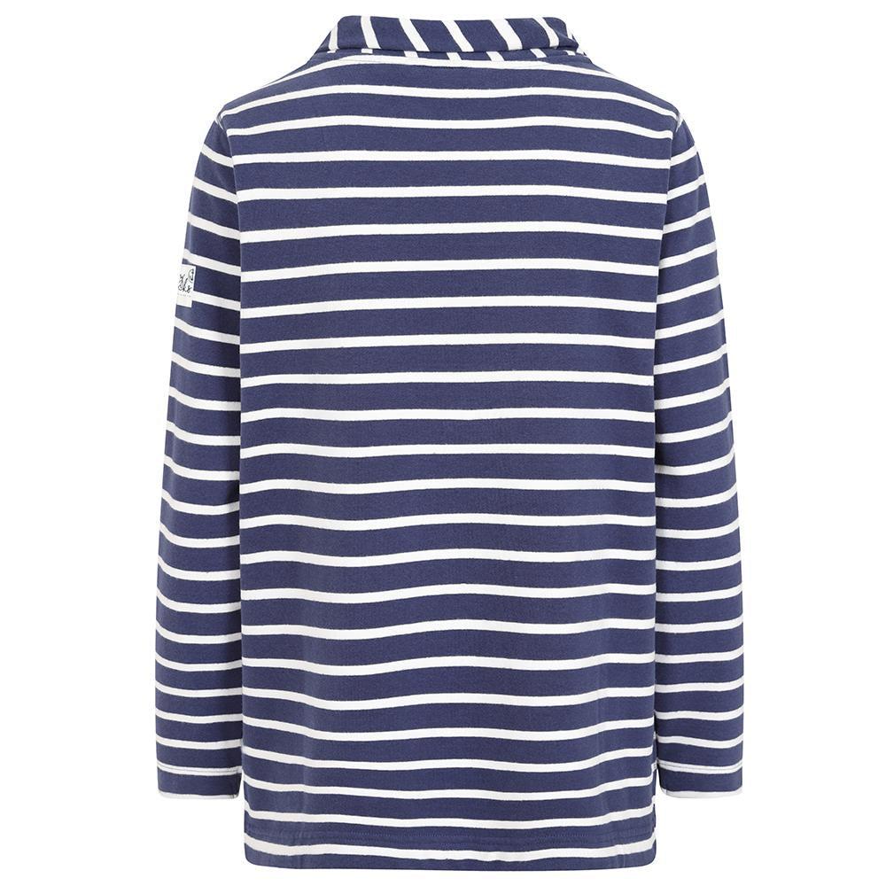 Lazy Jacks Womens/Ladies Striped Roll Neck Sweatshirt