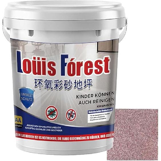 High-Gloss Marble Effect Epoxy Floor Coating, Louis Forest Epoxy Floor Paint, Garage Floors Paint, Waterproof Water-Based Epoxy Floors Paints, Marble