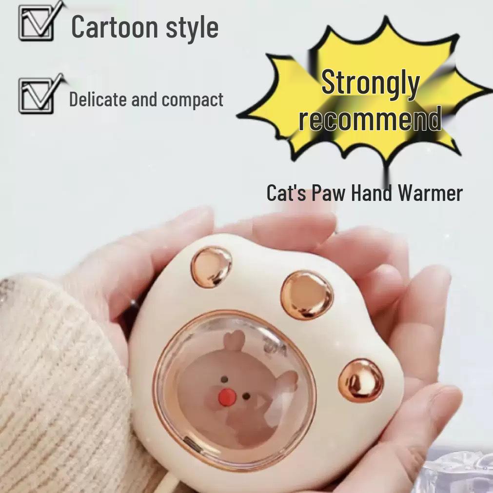 Portable Cat Paw Mini Hand Warmer for Girls and Kids – Cute, Handheld Winter Essential