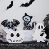 Plastic Halloweens Skull Ornaments Set Of 4 Shatterproofs Indoor Outdoor Decorative Accent