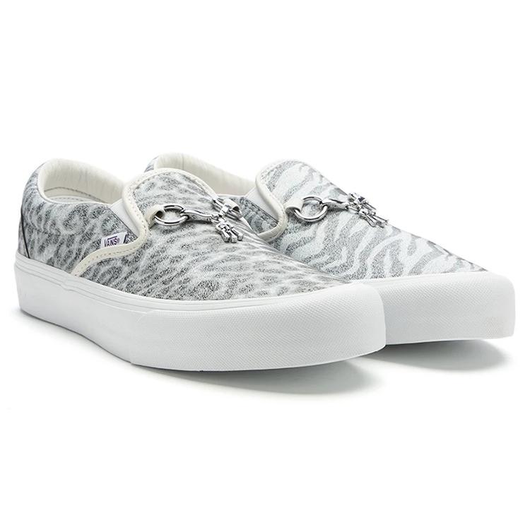 Slip-On Needles x Vault Classic Vans V 'Animal Print - Weiß' VN0A3QXY2GT