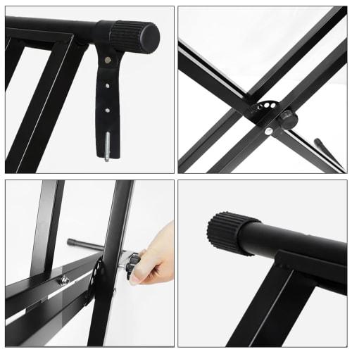 X-Shaped Keyboard Stand, Electronic Piano Stand, Keyboard Stand, Keyboard Stand for Synthesizers, Double Frame X-Shaped, Double Legs, Stabilizes Instr