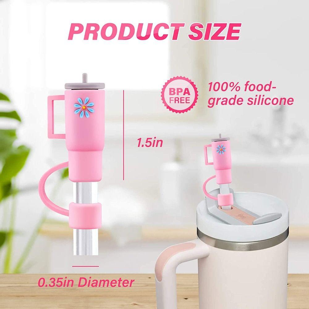 Vzduchotěsné koncovky brček Odolné proti stříkající vodě Příslušenství k pohárům Silikonová zátka brčka Pítko Prachovka Krytka brčka