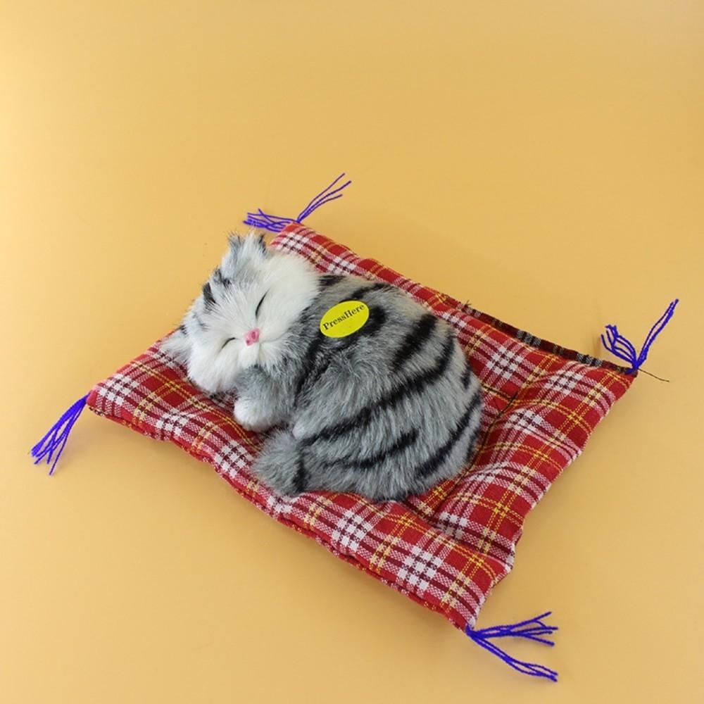 Sleeping Kittens Kitten Sounding Toy Simulation Sounding Sleeping Cats Cute Kitten Plush Toy  Home