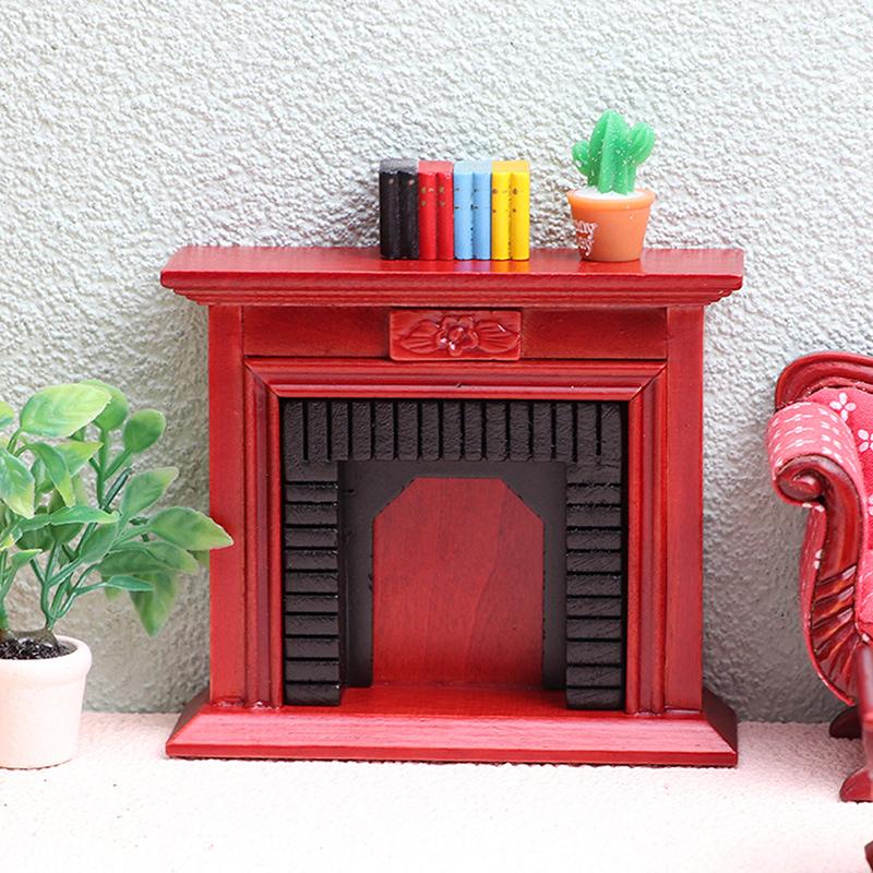 1:12 Dollhouse Miniature Fireplace Simulation Furniture Model Decor Toy Doll House Accessories