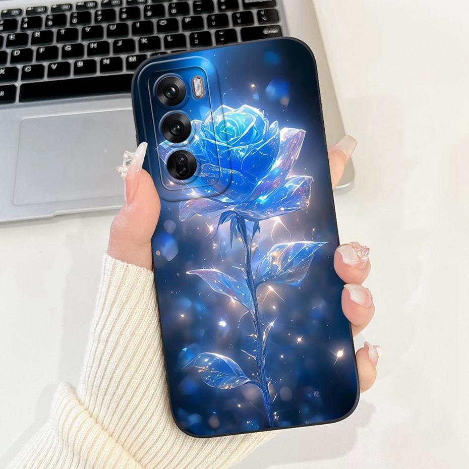 Beautiful Floral Phone Case For OPPO Reno12 12Pro 5G Soft Silicone Shockproof Cover For Oppo Reno12 Pro 5G Reno 12 Cases Bumpers