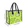 Cute Kiwi Print Canvas Tote Bag Lightweight Reusable Shopping Handbag
