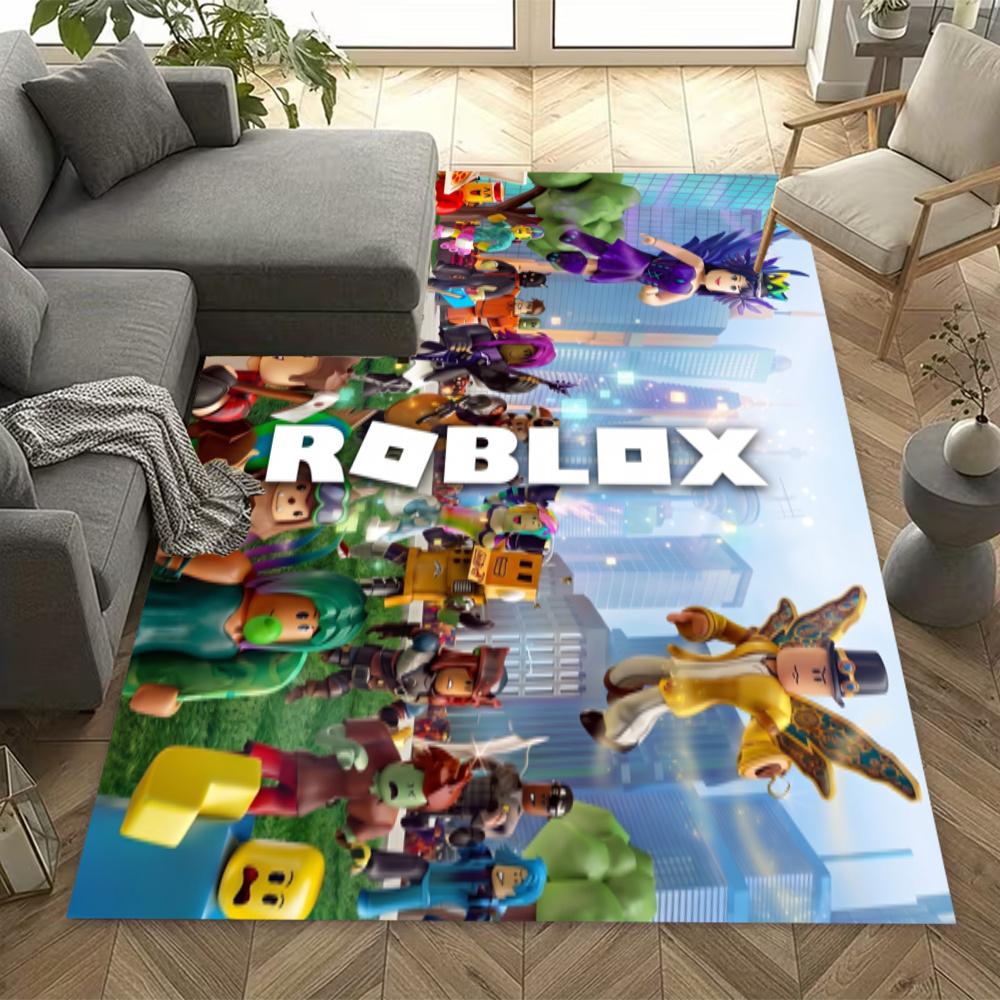 Roblox Neon Roblox Graffiti Area Rug Design For Living Rooms Decorate Room Balcony Foyer Antislip Rug Office Home Decor Perfect Gift For Friends Famil
