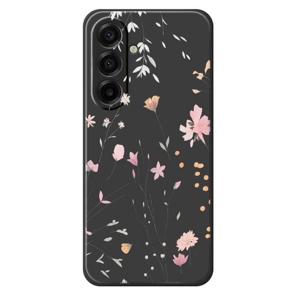 For Samsung Galaxy A17 5G Case Flower Pattern Printing Straight Edge TPU Phone Back Cover