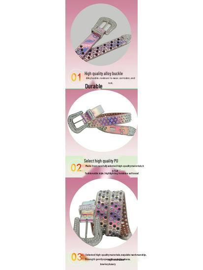 Unisex Rhinestone Belt: Personalized Hip-Hop Punk Style with Beads – Trendy European & American Fashion Waistband