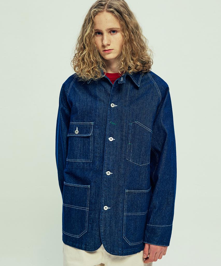 Knd Xau Denim Chore Jacket Indigo