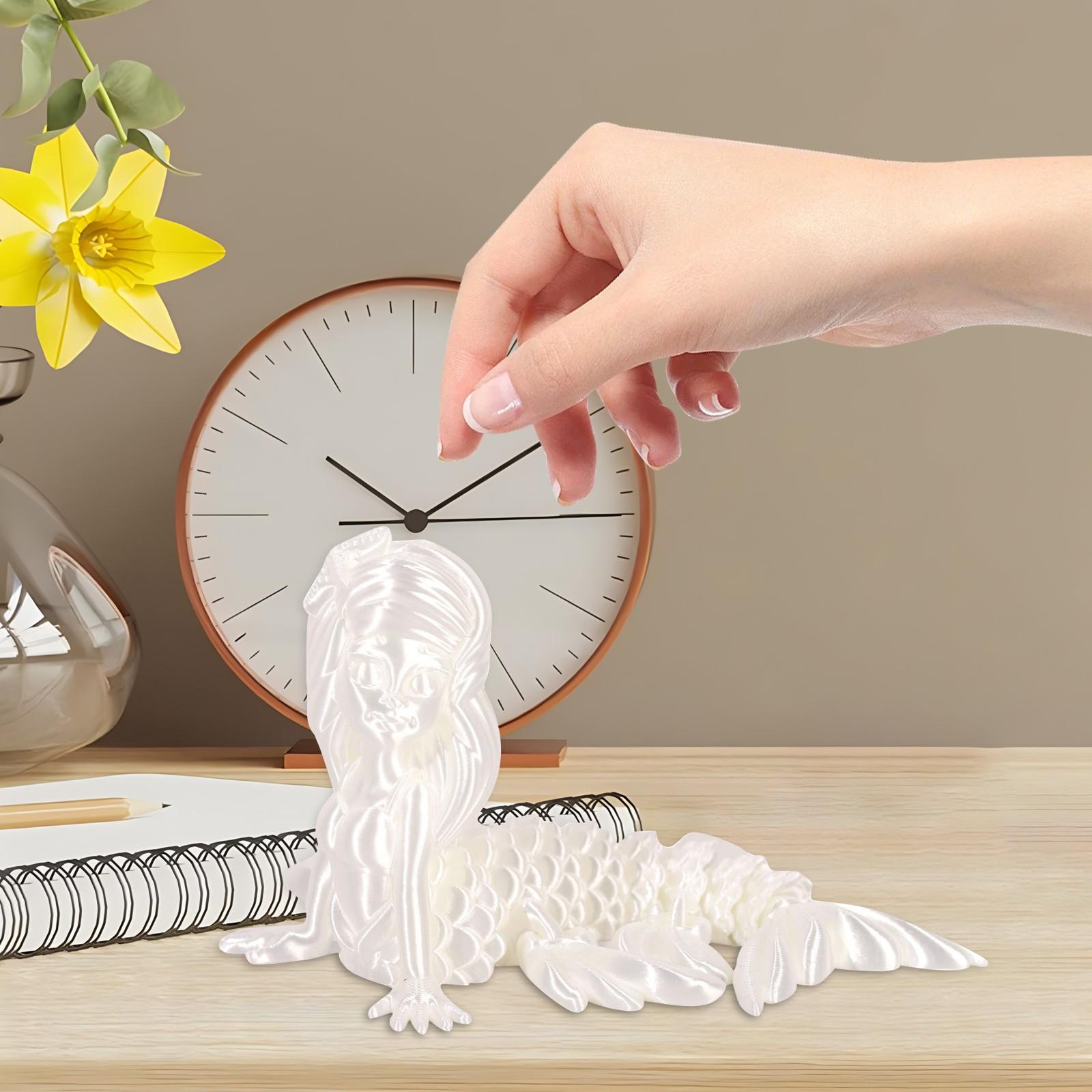 

3D-печать Подвижные суставы Модель животного Ручная игрушка Украшения Креативные декоративные поделки One Size белый