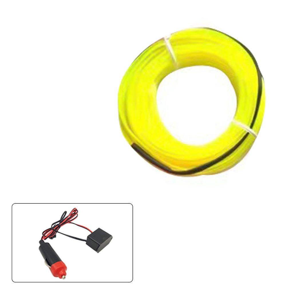 USB Car Interior Strips Lights Multicolor LED Fiber  Lighting set Simple Installation for Dashboard & Console