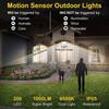 228LED Solar Street Lights Outdoor Waterproof with PIR Motion Sensor Wall Lamp 3 Lighting Mode Garden Patio Solar Powered Light