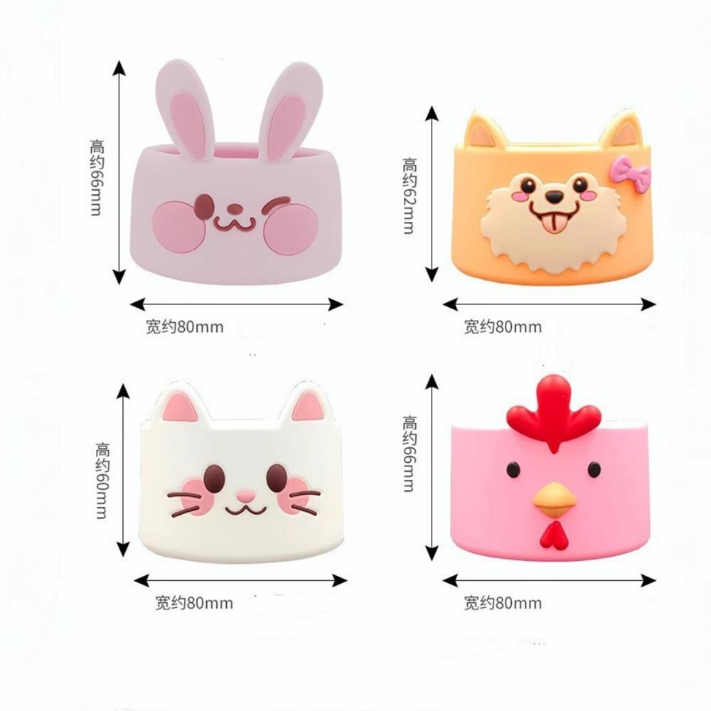 Kreskówkowy Zwierzęcy Silikonowy Rękaw Ochronny na Butelkę na Wodę Ochraniacz Spodu Butelki Pokrowiec na Kubek Do Stanley Tumbler Butelka Szklana Kubek