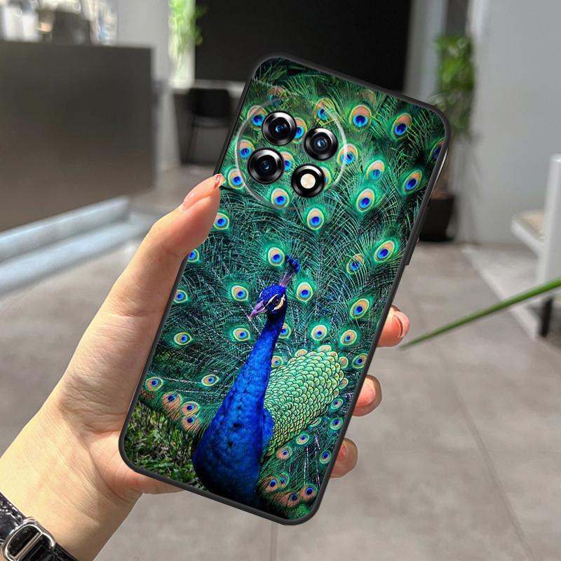 Animal Peacock Pattern Case For OnePlus Nord CE 5 2 3 4 Lite N30 N20 OnePlus 15 13 12 11 9 10 Pro 10T 13R 15R Cover