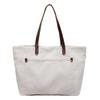 Large Capacity Canvas Tote Bag New Simple Casual Versatile Shoulder Bag College Students Class Commuting Armpit Bag Women