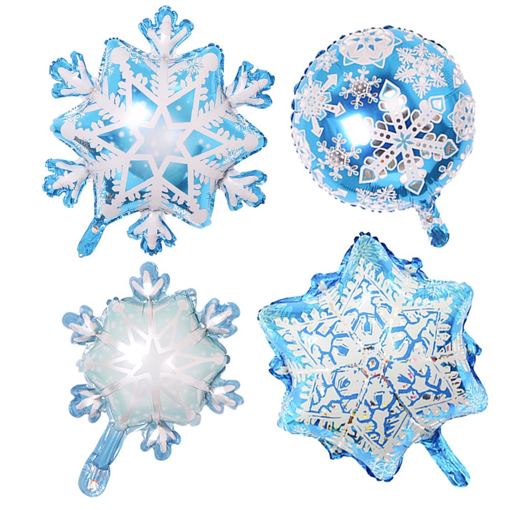 Christmas Tree Snowflake Aluminum Film Balloons for Party Decoration