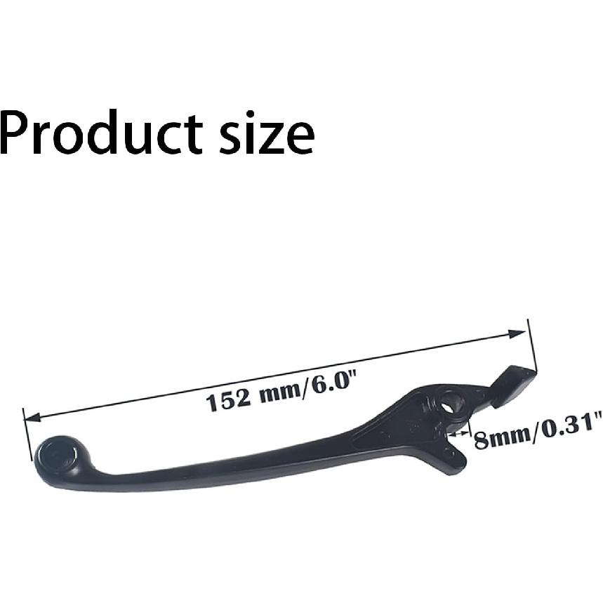 Right Hydraulic Disc Brake Lever Replacement for Dirt Pit Bike 90cc-125cc Handle 8mm ID Bolt Hole 12mm Thick